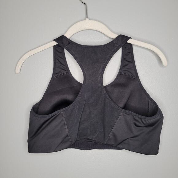 ASO Monica Friends Nike sports bra women's‎ size XL black white swoosh dri-fit - Picture 4 of 12
